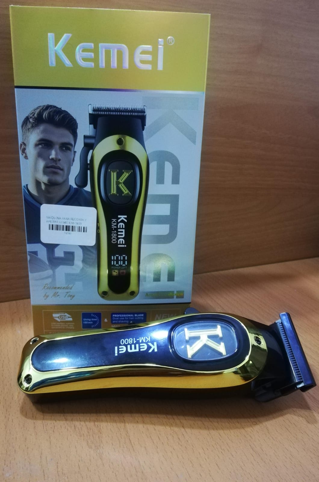 Kemei KM-1800 Cortadora Inalámbrica Profesional para Cabello y Barba Foto 7315993-5.jpg
