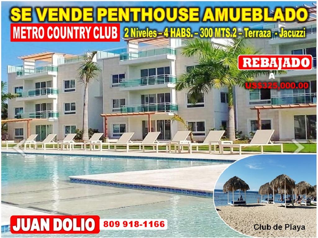 SE VENDE PENTHOUSE de LUJO AMUEBLADO en Metro Country Club JUAN DOLIO  Foto 7316000-1.jpg