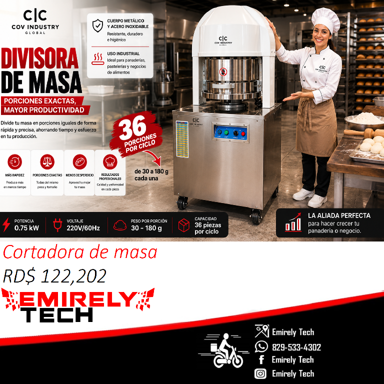 Cortadora de masa divisora separadora de masa de 36 porciones Foto 7316578-1.jpg