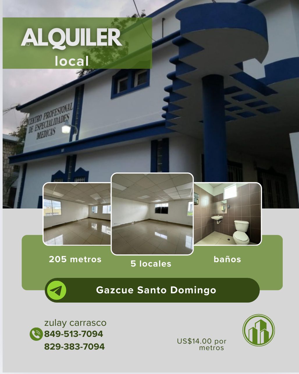 Local en Alquiler – Exclusivo para Consultorio Médico Gazcue Santo Dom Foto 7316589-1.jpg