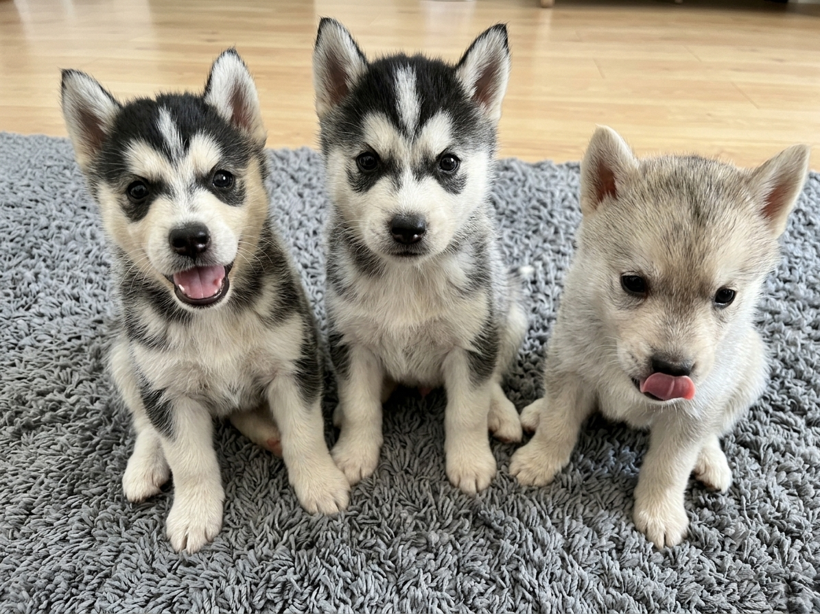 Husky Siberiano de padres wooly Foto 7316834-13.jpg