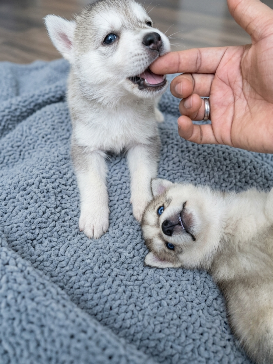 Husky Siberiano de padres wooly Foto 7316834-15.jpg