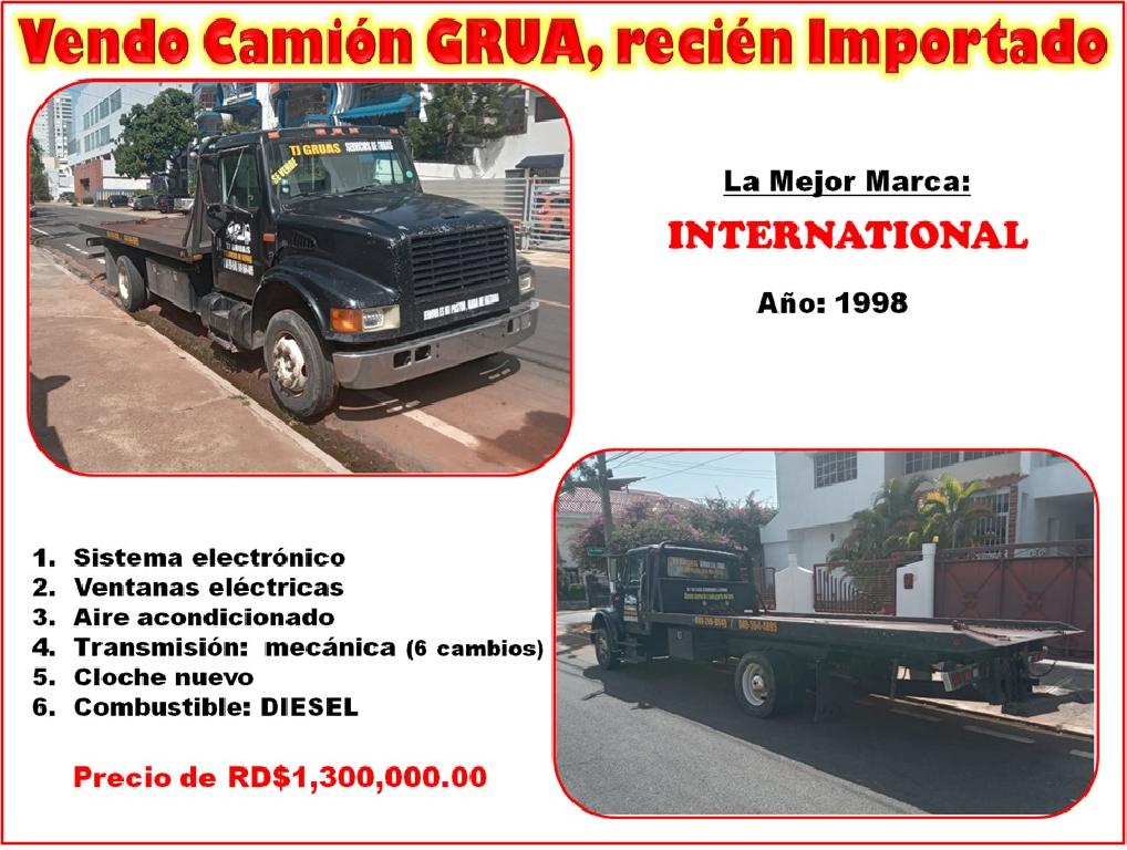 Vendo Camión GRUA marca INTERNATIONAL del 98 recién Importado Foto 7317485-1.jpg