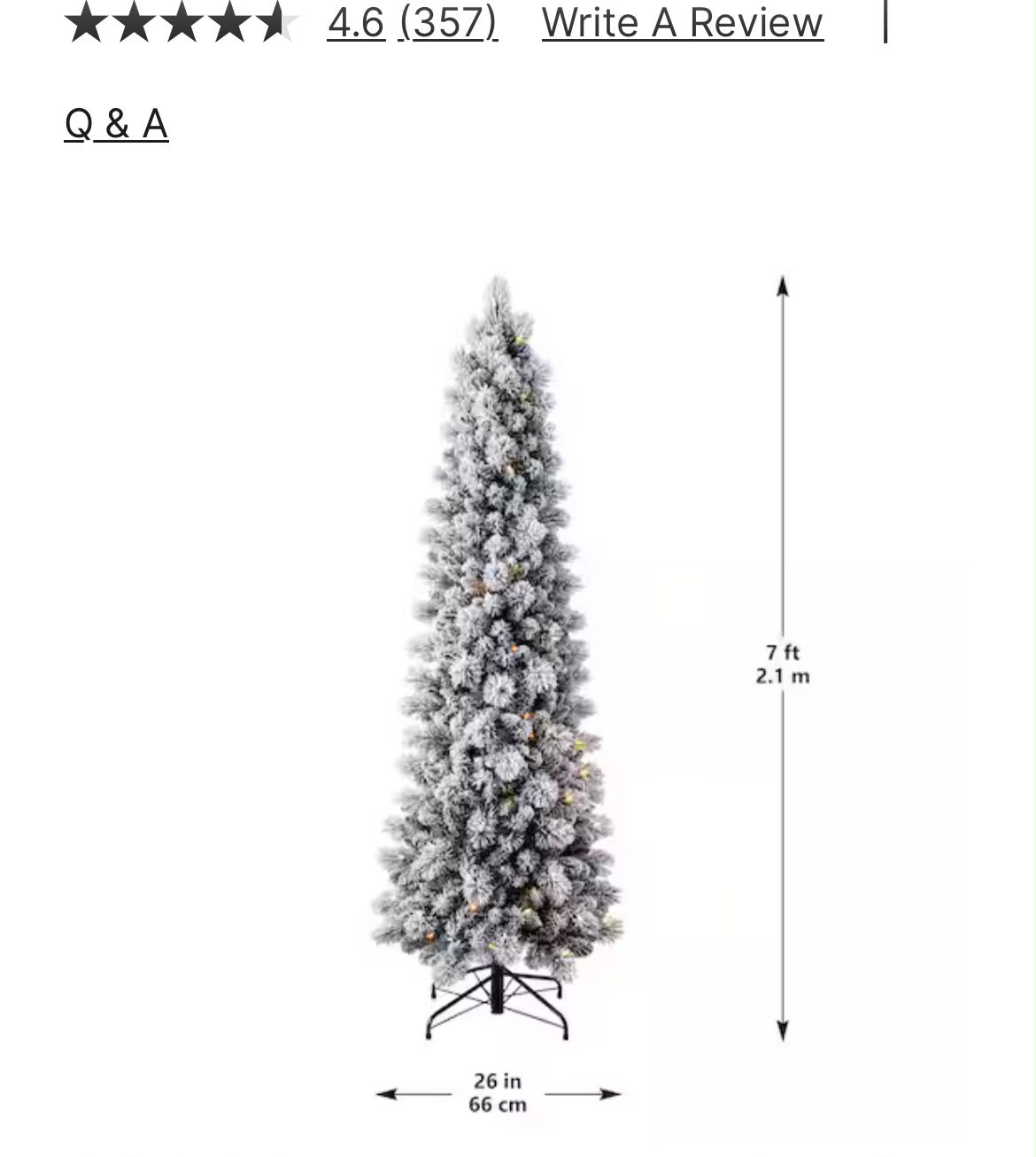Árbol de Navidad nevado 7” Slim Foto 7317508-5.jpg