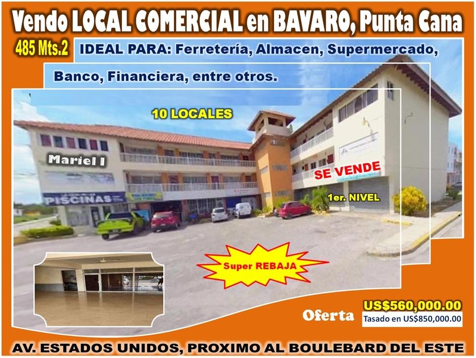 Vendo Local Comercial de 485 Mts.2 en Av. Estados Unidos BAVARO por de Foto 7317631-1.jpg