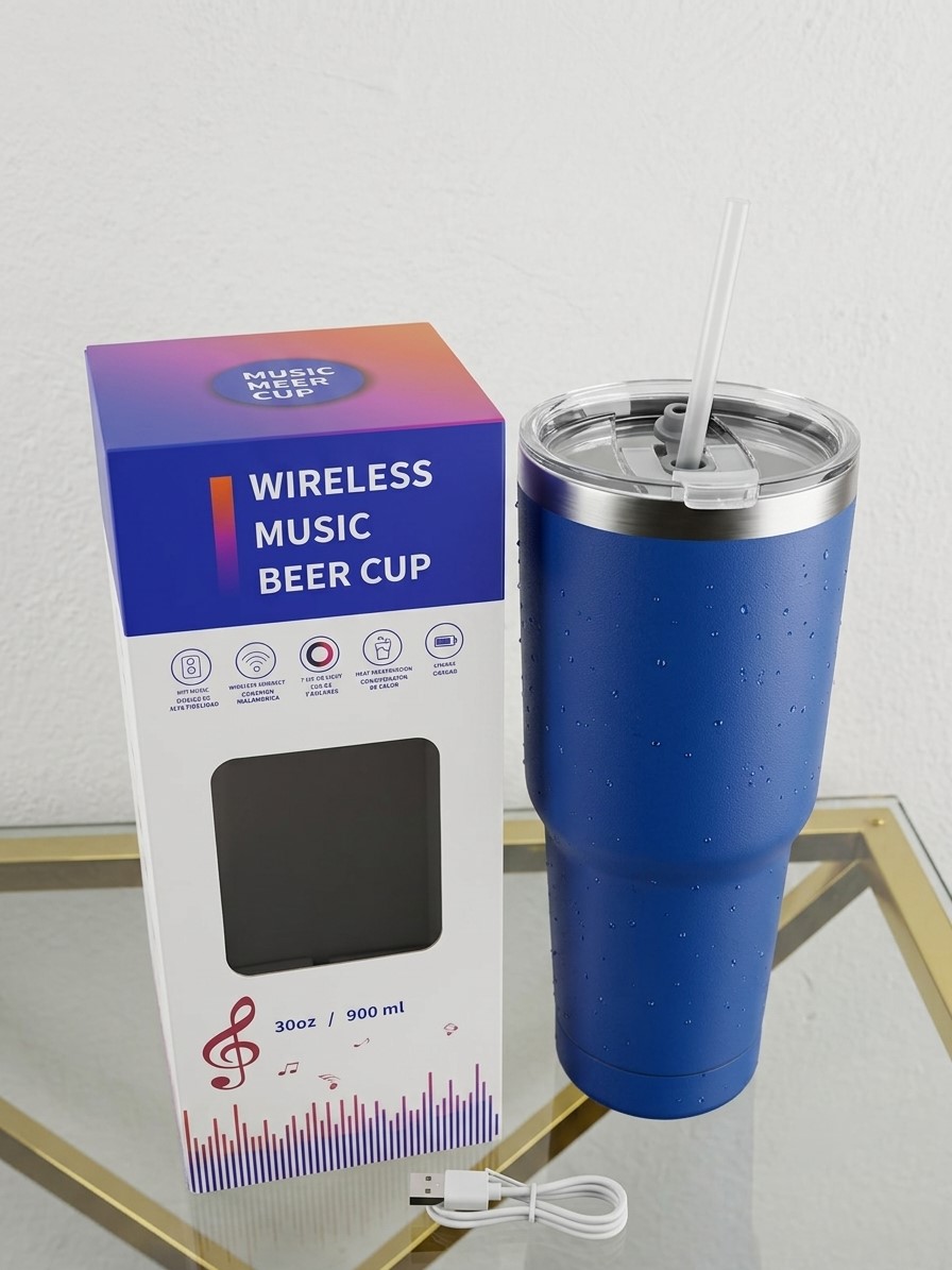 Vaso Térmico 2 en 1 con Bocina Bluetooth QY-01 Foto 7317638-2.jpg