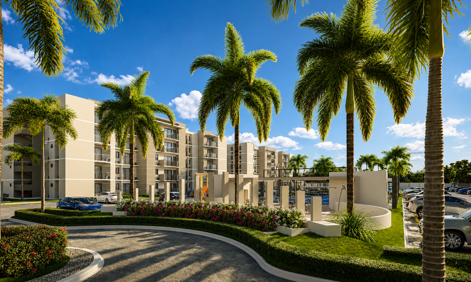 EN COMPLEJO CERRADO APRARTAMENTOS DE 2  HABITACIONES EN PUEBLO BAVARO Foto 7317741-5.jpg