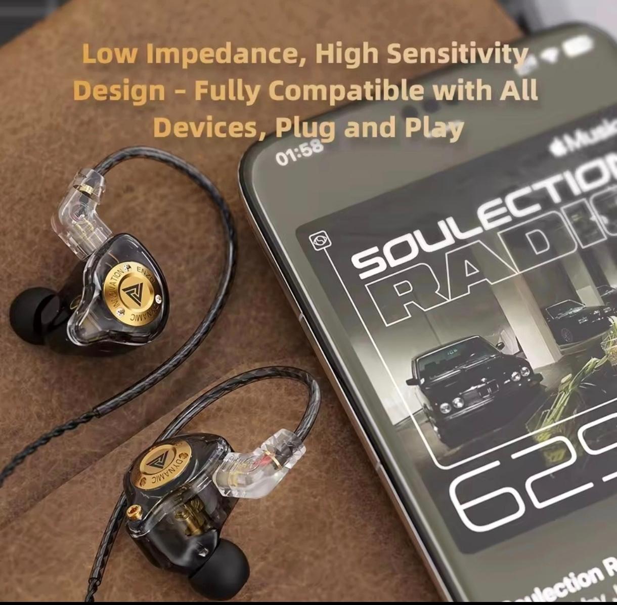 QKZ Enzo Pro / auricular in-ears Gaming profesional Foto 7318107-8.jpg