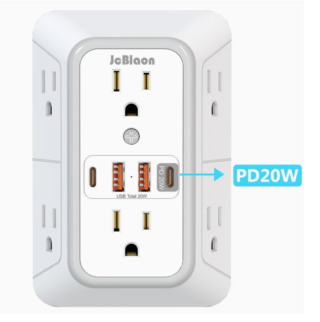 Toma Corriente Regleta puerto USB Type-C con Luz AC input/output Foto 7318146-1.jpg