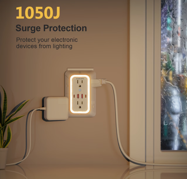 Toma Corriente Regleta puerto USB Type-C con Luz AC input/output Foto 7318146-3.jpg