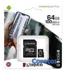 MEMORIA MICRO SD 64GB KINGSTON CLASE 10 100MB/S Foto 7318402-2.jpg