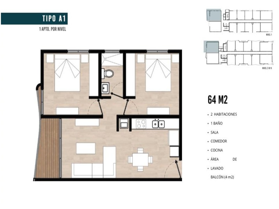 VENDO APTO 2 HABS. EN PROYECTO HAMACA GARDEN RESIDENCES BOCA CHICA PIS Foto 7318691-8.jpg