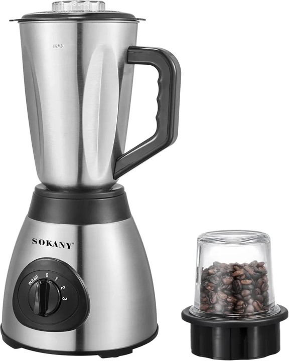 Licuadora 2 en 1 Sokany 1.5L 400W Vaso Acero Inoxidable  Molinillo Foto 7318733-1.jpg
