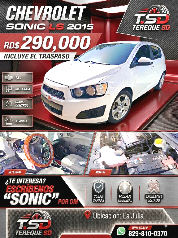 2015 Chevy Sonic Mecanico Hatchback Foto 7318741-1.jpg