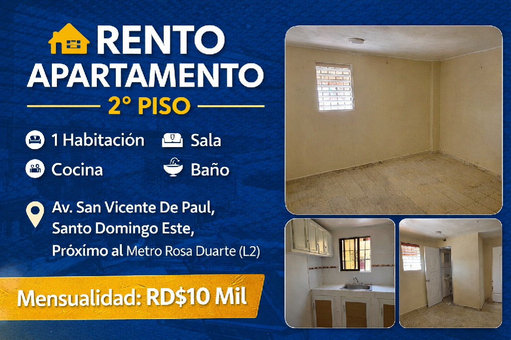 RENTO APARTAMENTO DE UNA HABITACION 2DO. PISO AV. SAN VICENTE STODGO.E Foto 7319409-1.jpg
