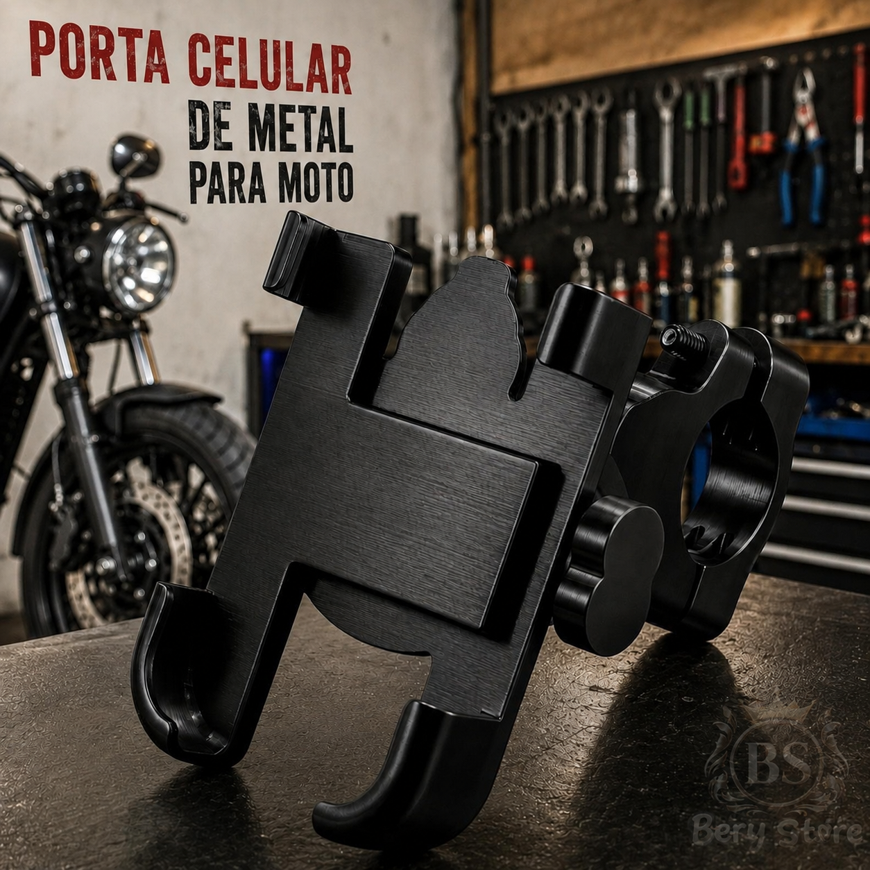 Soporte de celular de metal para moto  Soporte de Hierro para celular  Foto 7319423-4.jpg