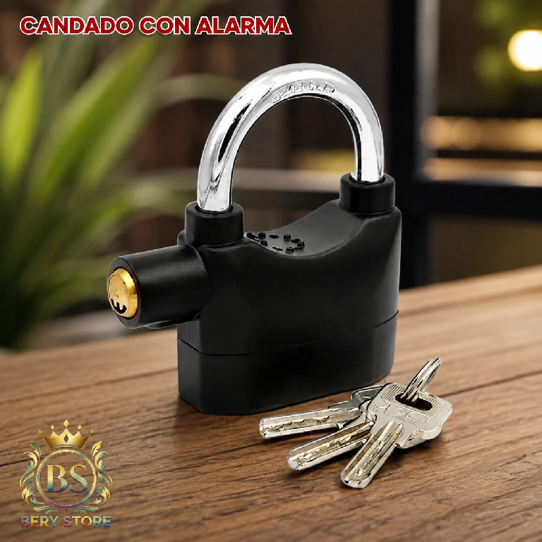 Candado con alarma de seguridad  Candado con alarma antirrobo  Candado Foto 7319548-1.jpg