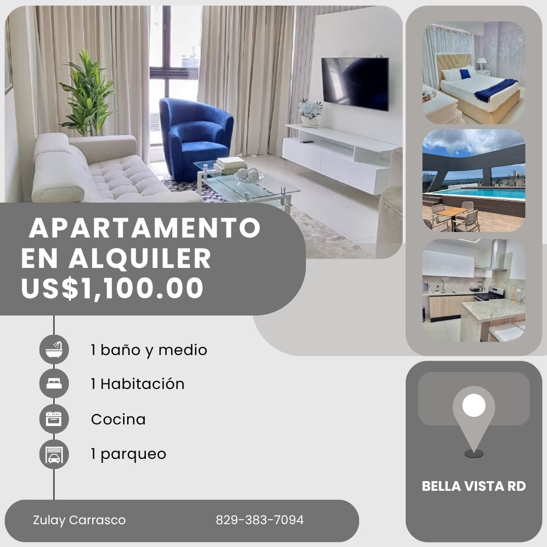 APARTAMENTO EN ALQUILER – BELLA VISTA SANTO DOMINGO  Foto 7319598-1.jpg