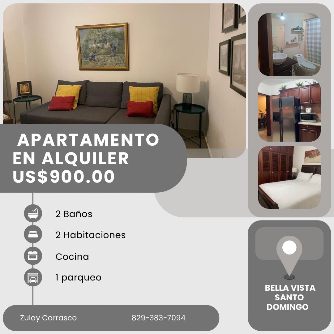 ALQUILER APARTAMENTO AMUEBLADO – BELLA VISTA SANTO DOMINGO Foto 7319702-1.jpg