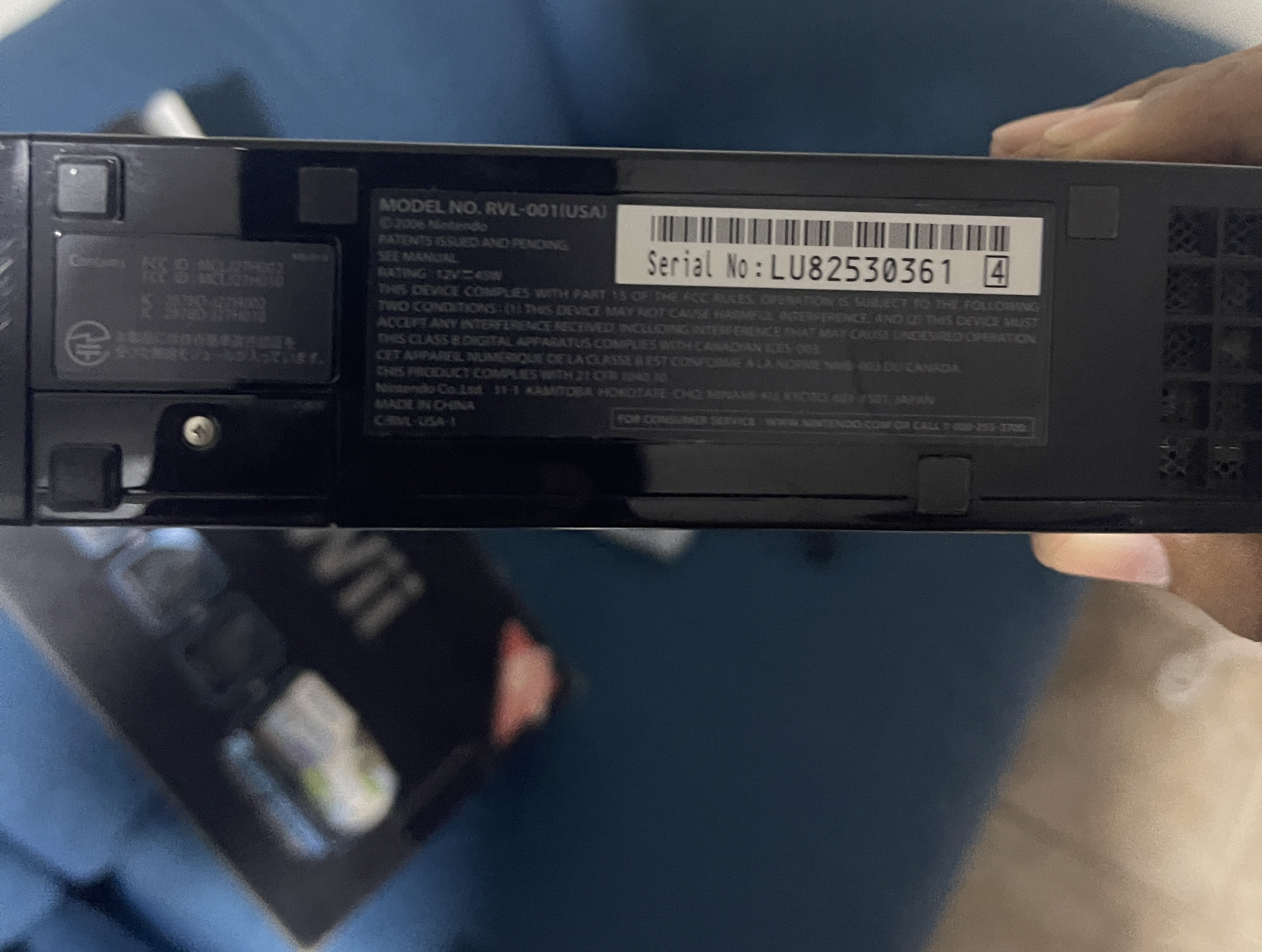 Nintendo Wii Negra Modelo RVL-001 Foto 7319749-3.jpg
