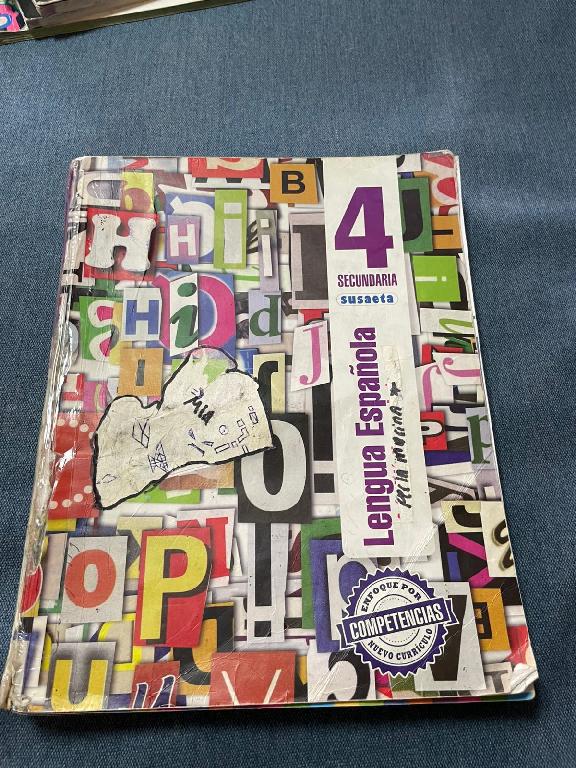 Libro de Lengua Española 4to de secundaria  Foto 7319947-1.jpg