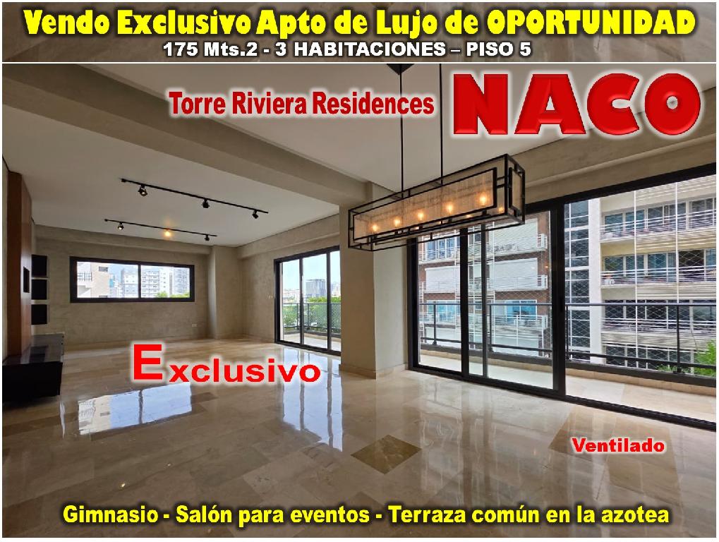 Vendo Exclusivo Apto de Lujo en NACO 3 HABS. 175 Mts.2 piso 5 Foto 7319977-1.jpg