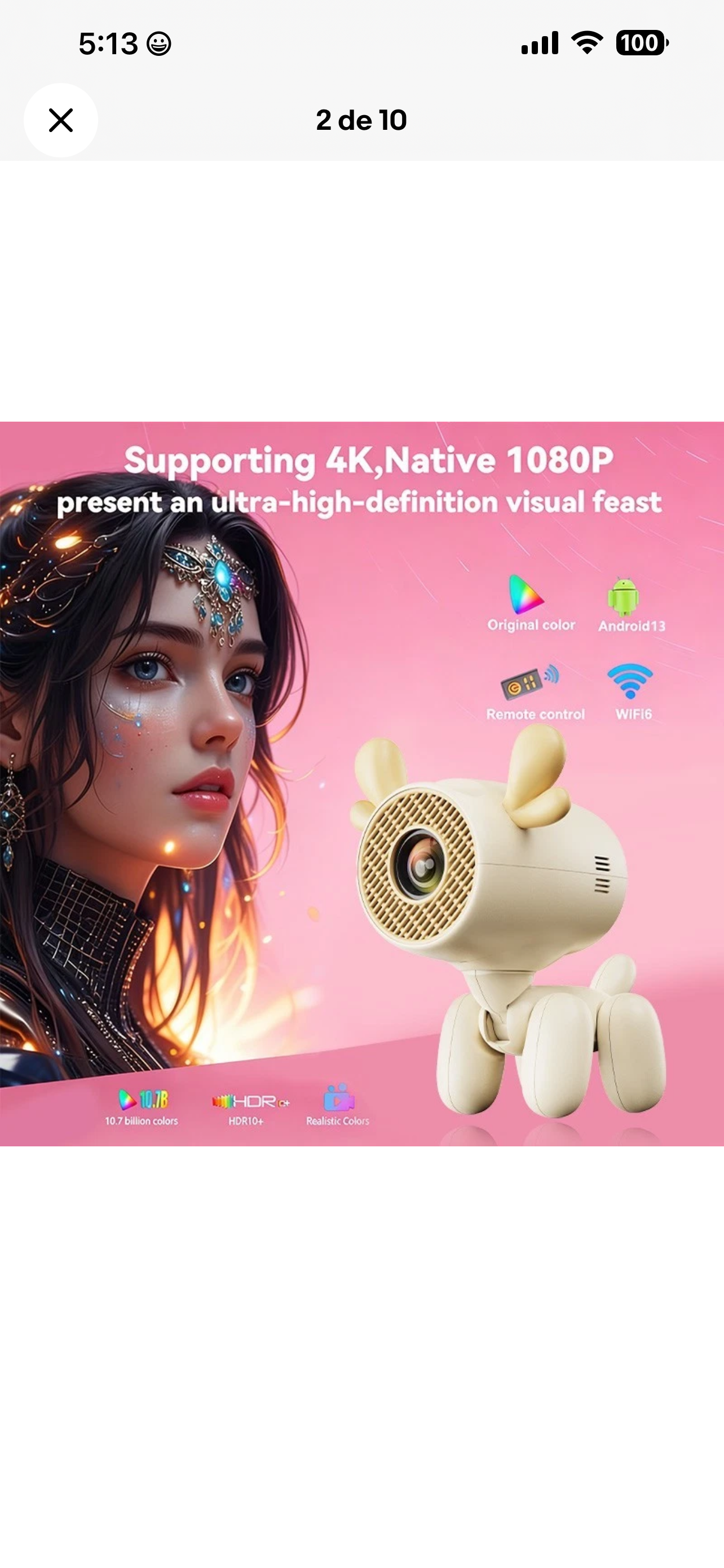 Smart Mini Projector 4K 1080P LED WiFi Bluetooth Foto 7320002-2.jpg