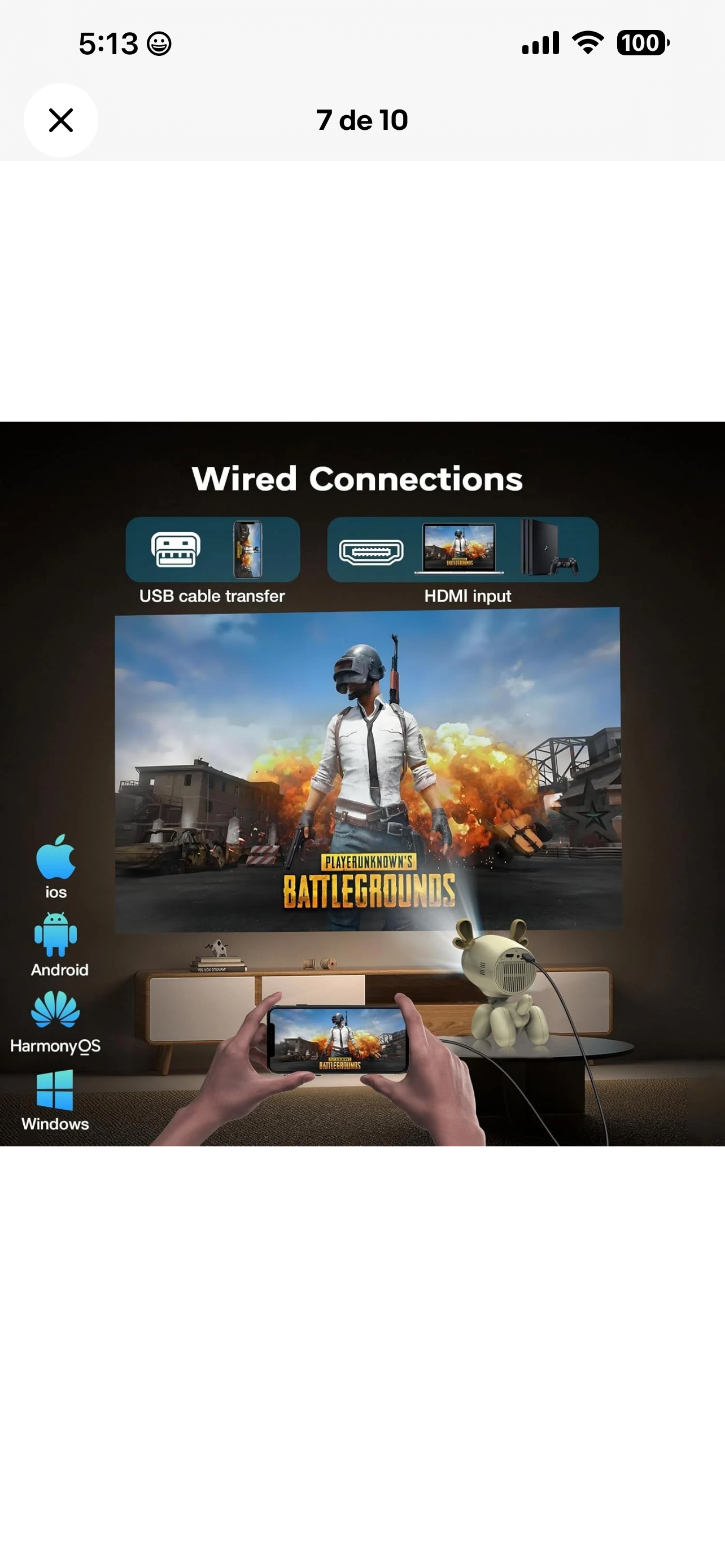 Smart Mini Projector 4K 1080P LED WiFi Bluetooth Foto 7320002-7.jpg