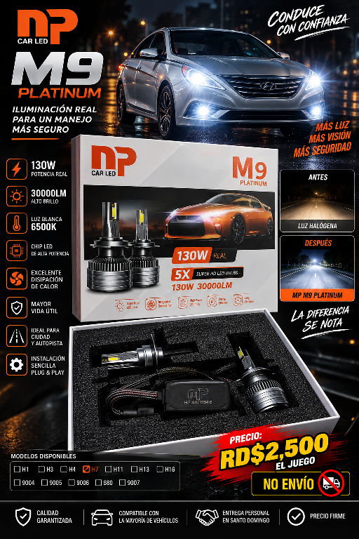 ???? LUCES LED MP M9 PLATINUM H7 – 130W ???? Foto 7320038-1.jpg