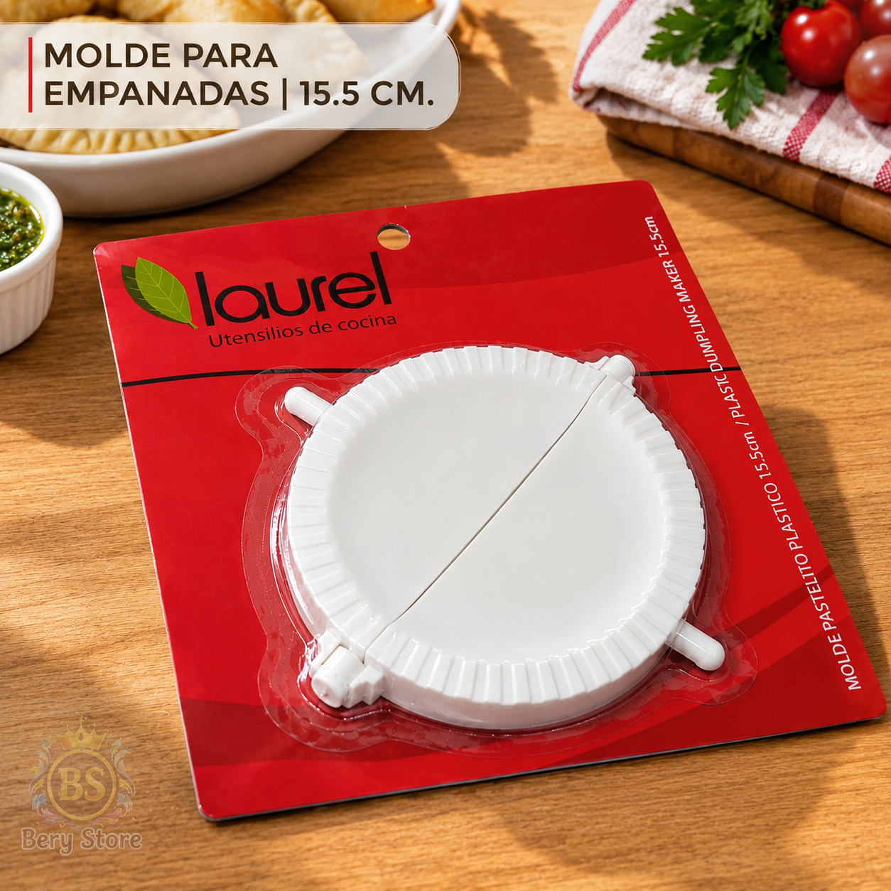 Molde para empanadas de 15.5 cm para preparar piezas uniformes  Moldes Foto 7320057-2.jpg