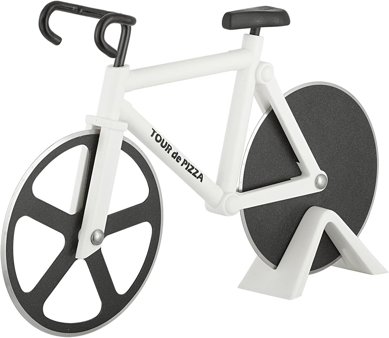 Cortador de pizza con forma de bicicleta en acero inoxidable  - 2 x 50 Foto 7320111-1.jpg