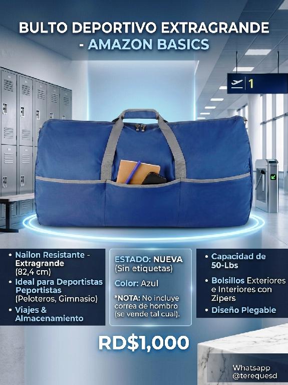Bulto plegable extragrande de nailon para gimnasio y deportistas  Foto 7320253-1.jpg