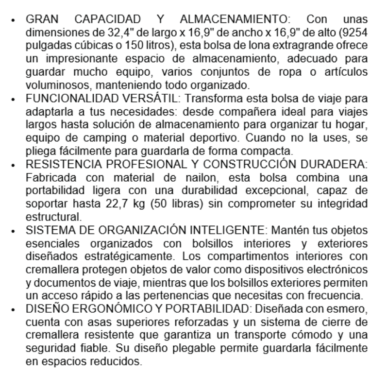 Bulto plegable extragrande de nailon para gimnasio y deportistas  Foto 7320253-5.jpg