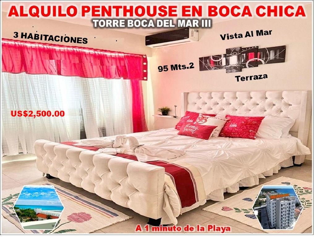ALQUILO PENTHOUSE AMUEBLADO 3 HABS. TORRE BOCA DEL MAR III BOCA CHICA  Foto 7320727-1.jpg