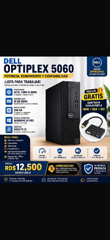 CPU DELL OPTIPLEX 5060 en Santo Domingo DN Foto 7320966-1.jpg