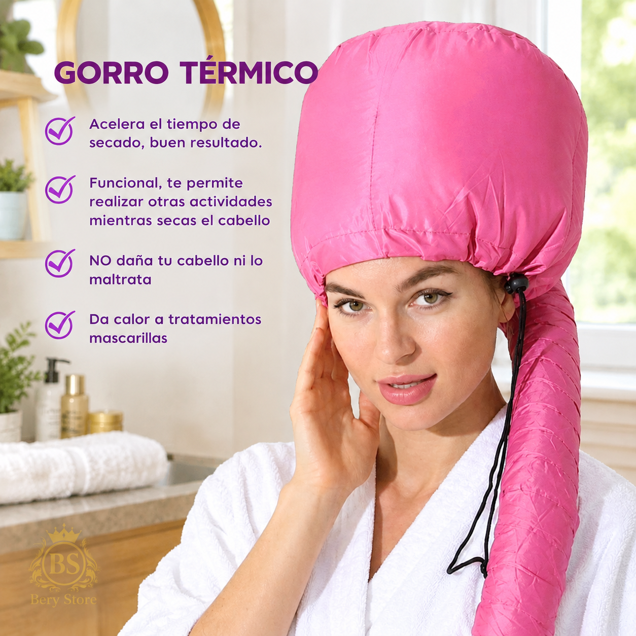 Gorro térmico para cabello  Gorro térmico para cuidado capilar  Gorro  Foto 7321084-4.jpg
