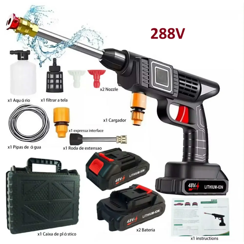 HIDROLAVADORA PORTÁTIL INALÁMBRICA  DOBLE BATERA 48V  ACCESORIOS PARA  Foto 7321235-1.jpg