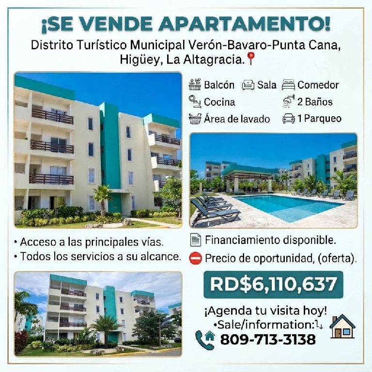 APARTAMENTO VENTA  Bávaro  Higuey  Foto 7321584-1.jpg