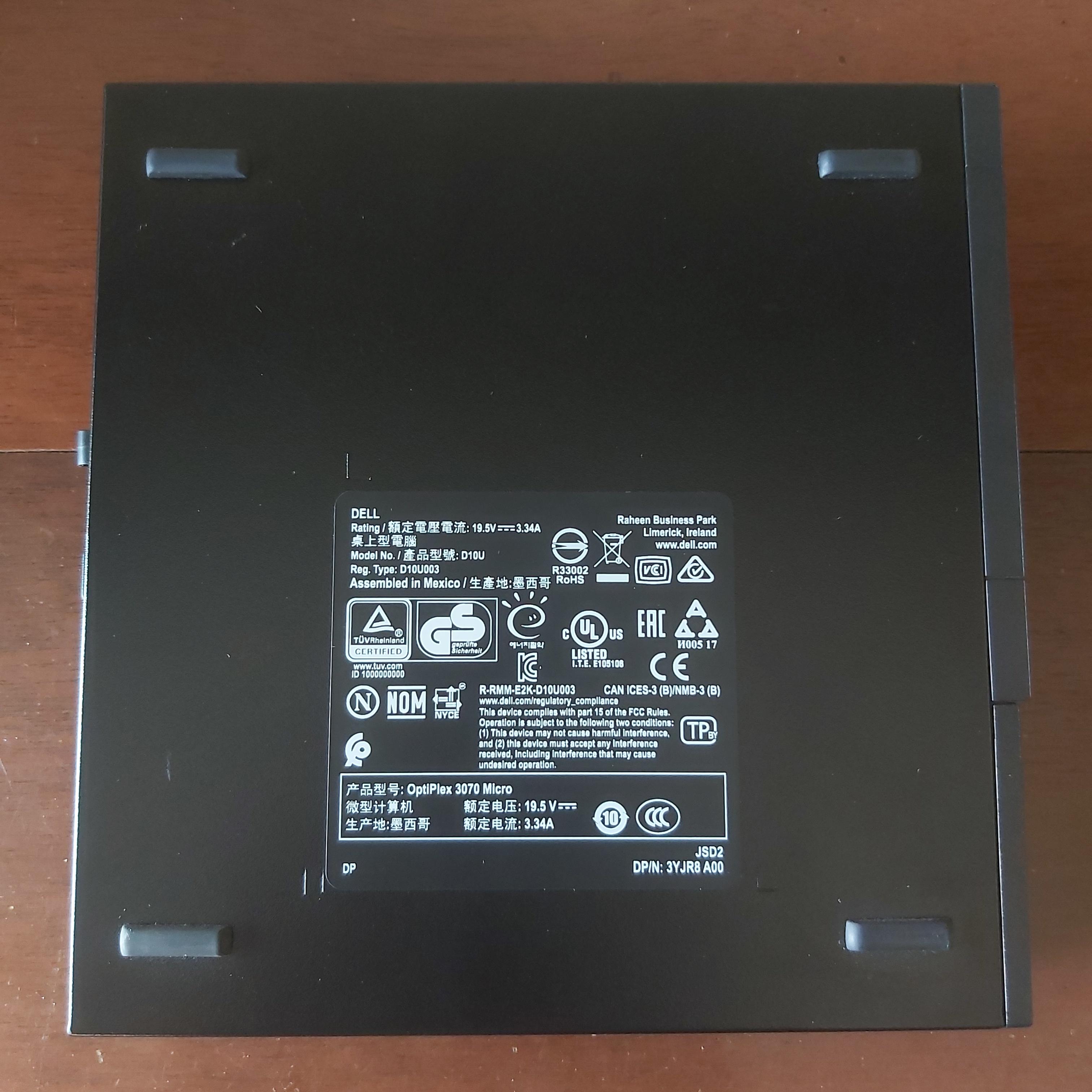 Mini PC Dell Optiplex 3070 Micro  i5  SSD NVME 256gb  16gb ram  Wi-Fi  Foto 7321612-4.jpg