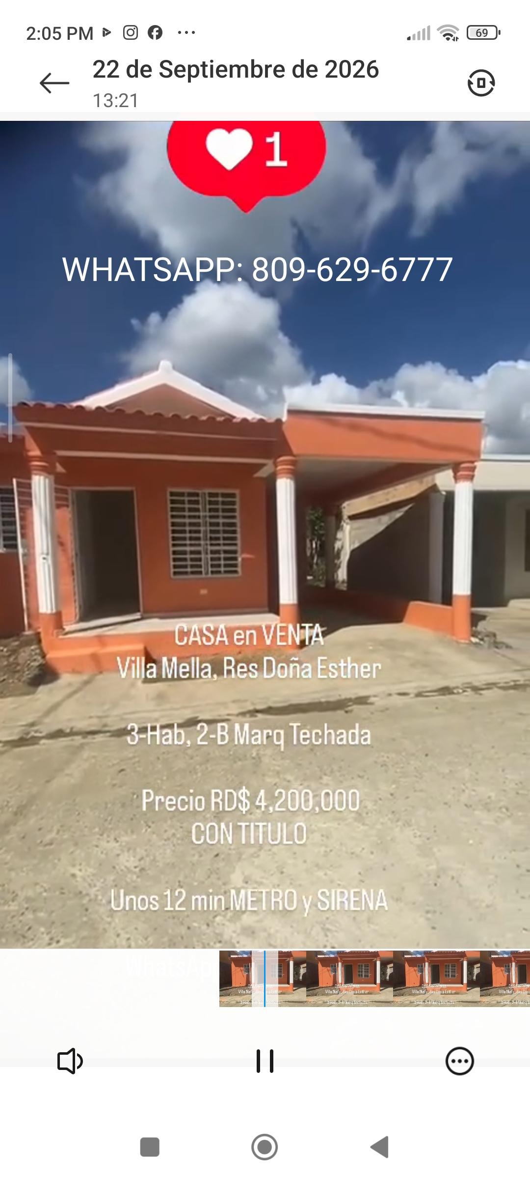 CASA en VENTA en Villa Mella Res Doña Esther 3-Hab 2-B Marq Techada Un Foto 7321669-1.jpg