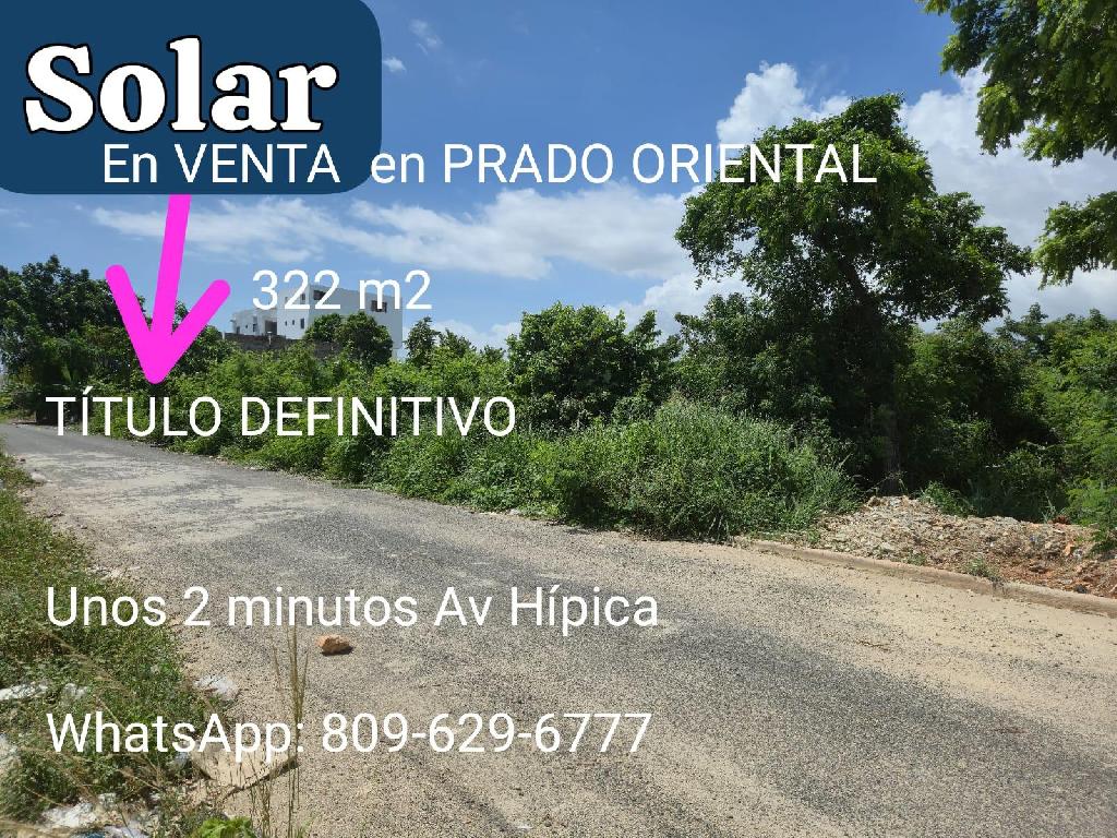 SOLAR en VENTA en PRADO ORIENTAL de 322 metros TTULO DEFINITIVO  Foto 7321683-1.jpg