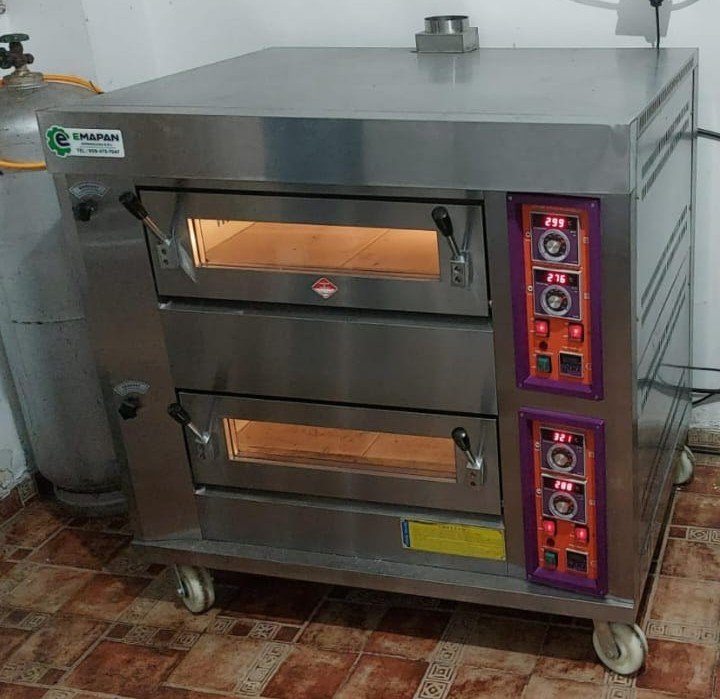 Horno de piso de 2 gavetas pizza panes Foto 7321852-1.jpg