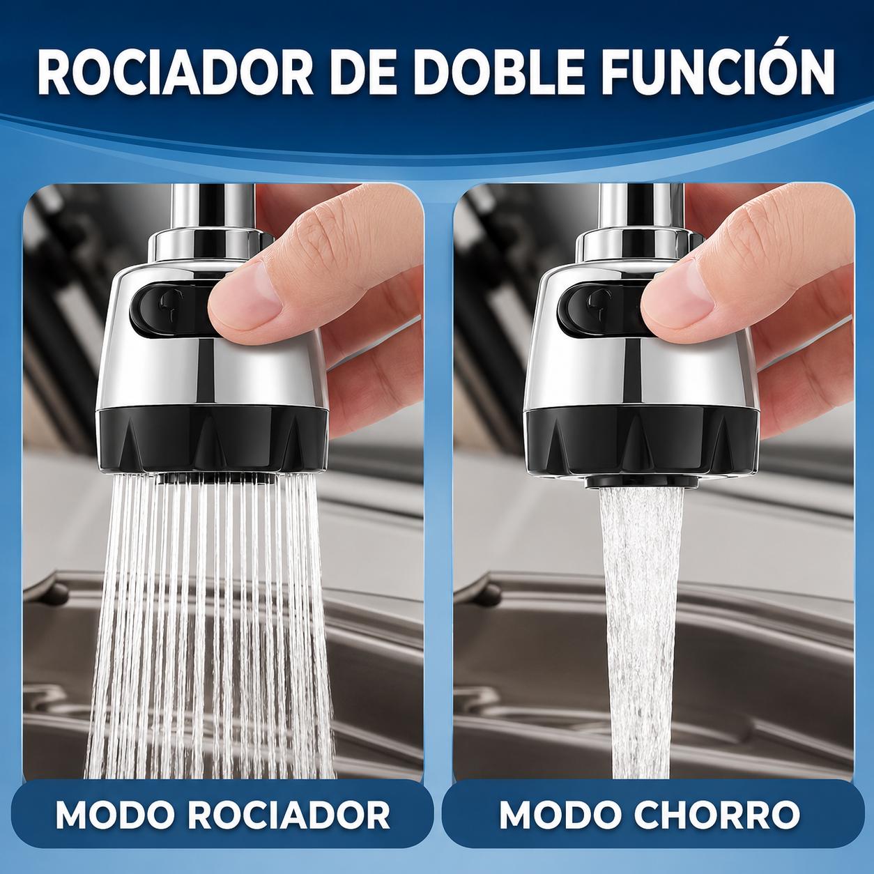 Mezcladora nueva para fregadero con cuello metálico flexible y cabezal Foto 7321980-4.jpg