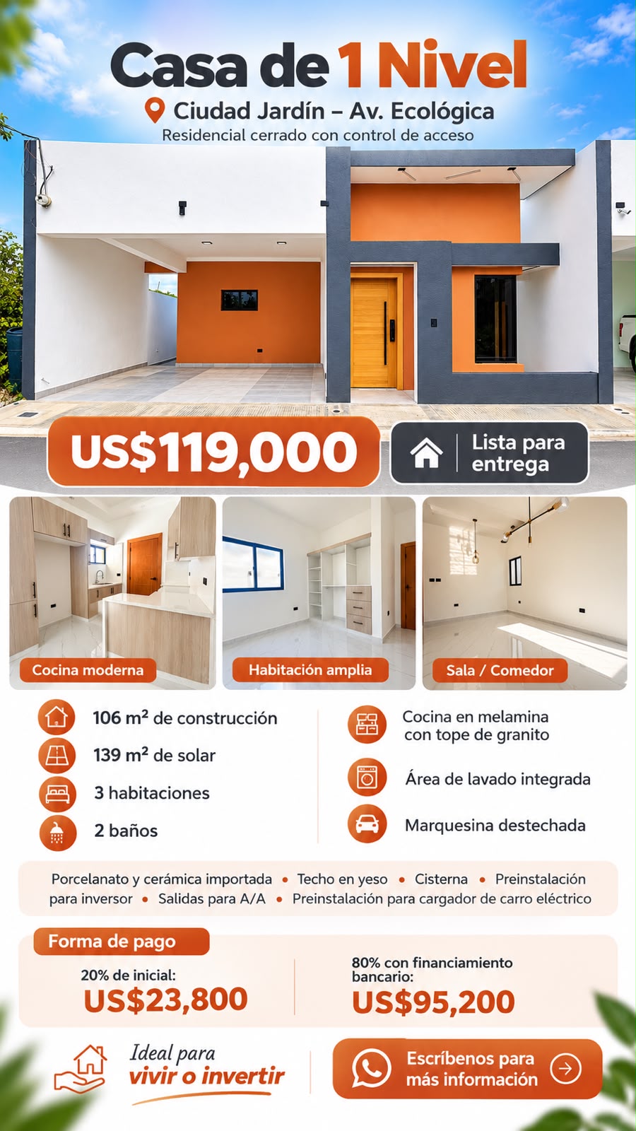 En venta Casa de 1 Nivel en Ciudad Jardín – Av. Ecológica Foto 7321988-9.jpg