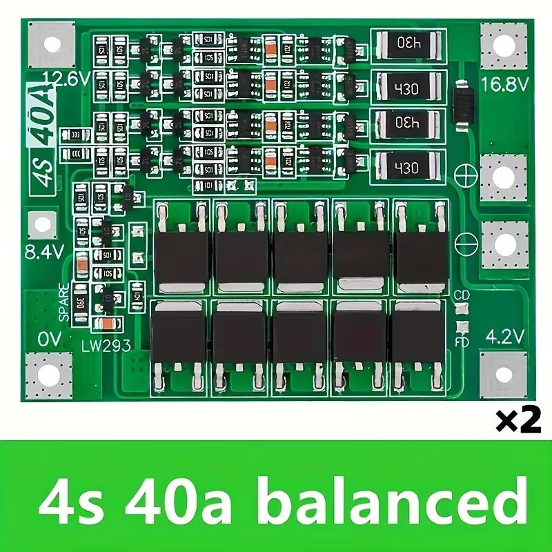 Módulo BMS 4S 40A con Balanceo para Baterías de Litio Li-ion 18650 16. Foto 7322009-2.jpg