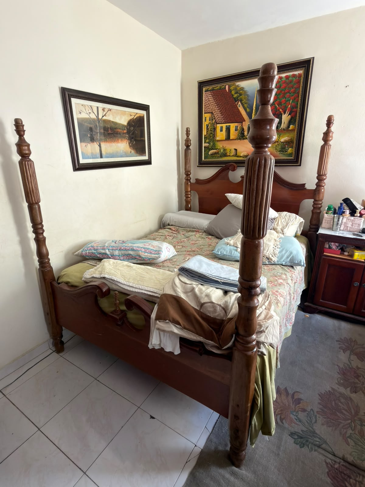 cama en caoba de 60 - sin colchon Foto 7322097-4.jpg