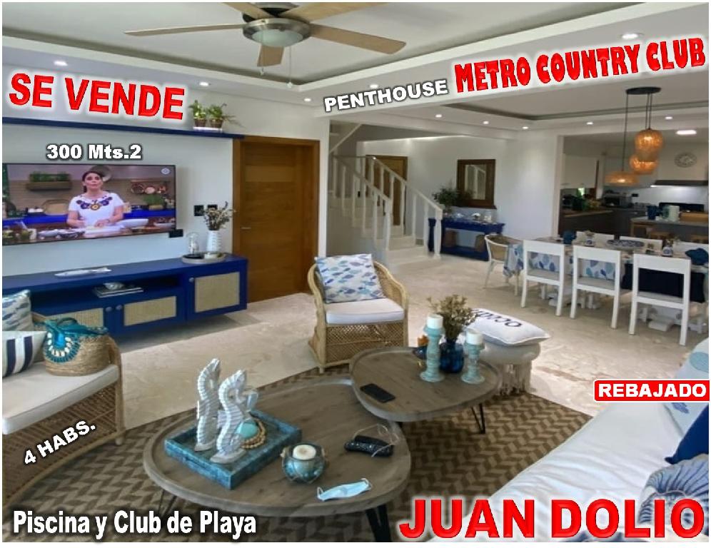 VENDO PENTHOUSE DE LUJO AMUEBLADO en Metro Country Club JUAN DOLIO 300 Foto 7322110-1.jpg