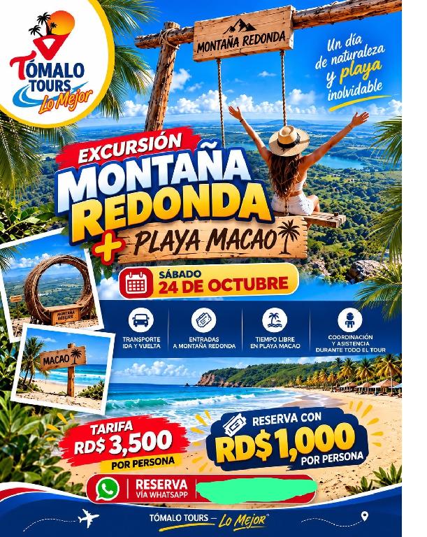 Tours Montana Redonda y Playa Macao  en Santo Domingo Este Foto 7322503-2.jpg