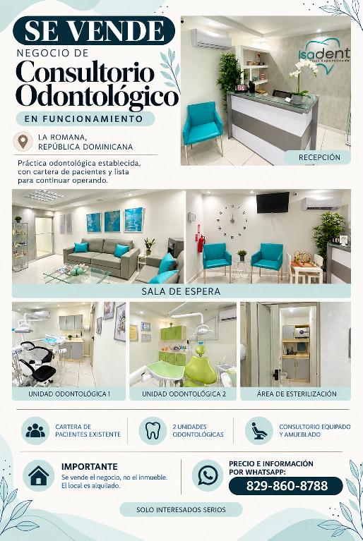SE VENDE NEGOCIO DE CONSULTORIO ODONTOLÓGICO en La Romana Foto 7322562-1.jpg