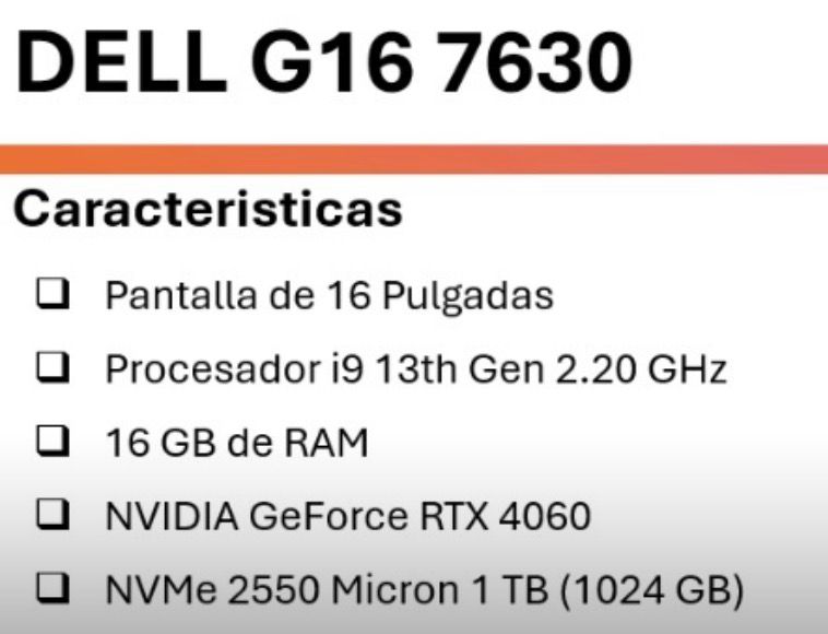 Vendo Dell G16 Gamer en super oferta Foto 7322606-4.jpg